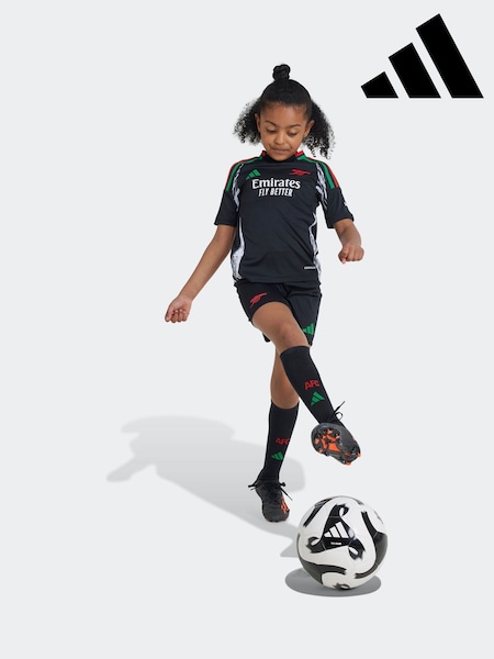 adidas Black Kids Arsenal 24/25 Away Mini Kit (K74250) | R$ 495