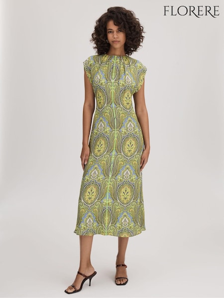Florere Printed Tie Back Midi Dress (K74328) | 309 €