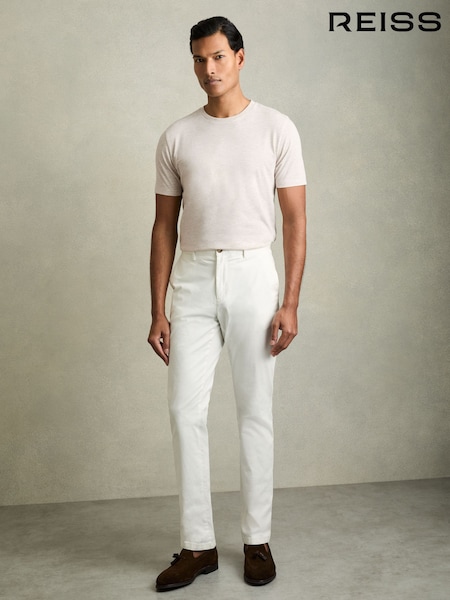Reiss Wheat Melange Bless Marl Crew Neck T-Shirt (K74413) | €43