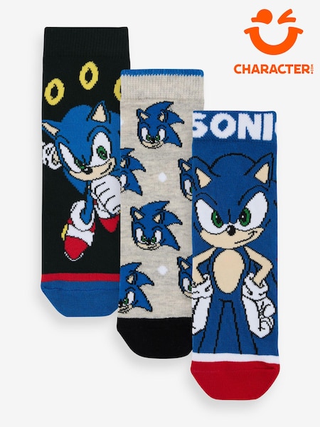 Character Sonic Socks 3 Pack (K74805) | 17 €