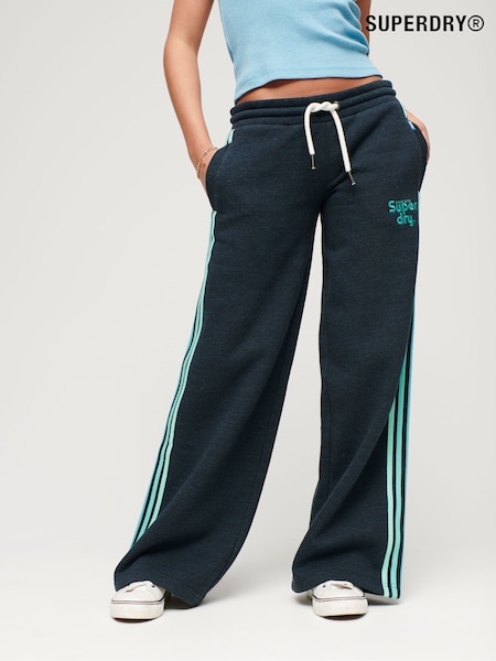 Superdry Blue Side Stripe Wide Leg Joggers (K74825) | €38.50