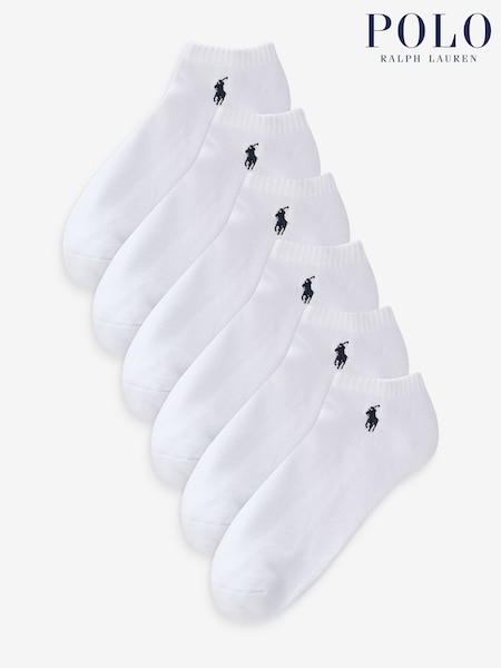 Білий - М’які шкарпетки з низьким вирізом Polo Ralph Lauren 6 Pack (K74921) | 2 103 грн