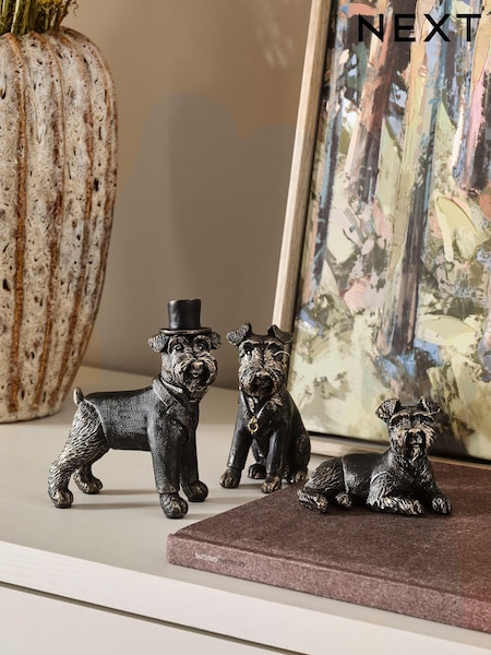 Set of 3 Black Wilson The Schnauzer Ornaments (K74937) | €12