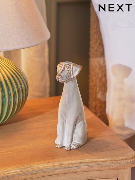 Grey Ceramic Dog Ornament (K74969) | AED28