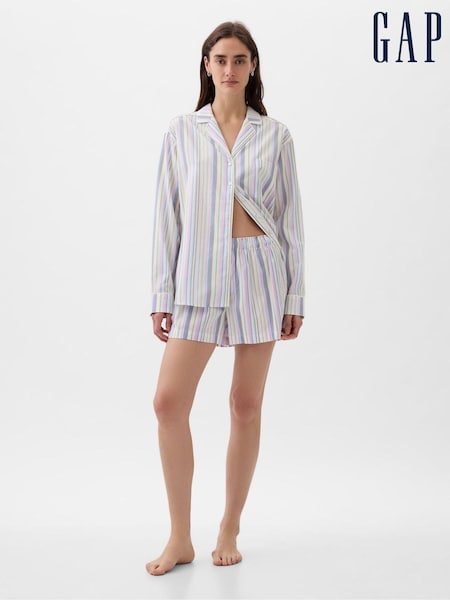 Gap Blue Stripe Poplin Stripe Pyjama Shorts (K75056) | €13.50