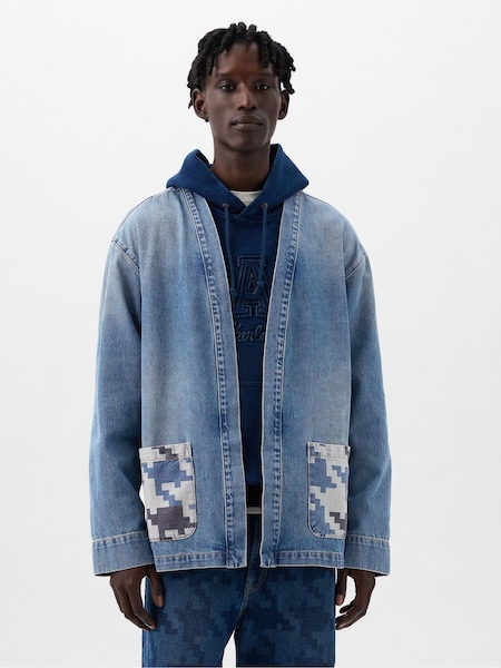 Gap Blue Dapper Dan Organic Denim Wrap Jacket (K75273) | €63