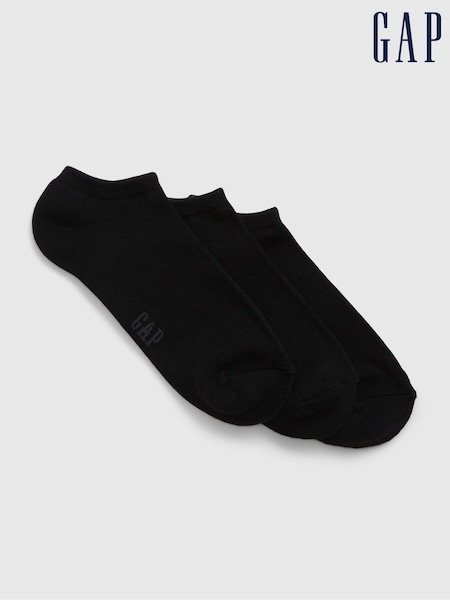 Gap Black Adults 3 Pack Basic Logo Ankle Socks (K75283) | €11.50