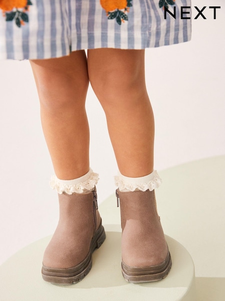 Pink Tan Chelsea Chunky Ankle Boots (K75288) | R$ 275 - R$ 315