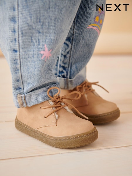 Neutral/Tan Faux Fur Lined Cupsole Boots (K75305) | R$ 255 - R$ 295