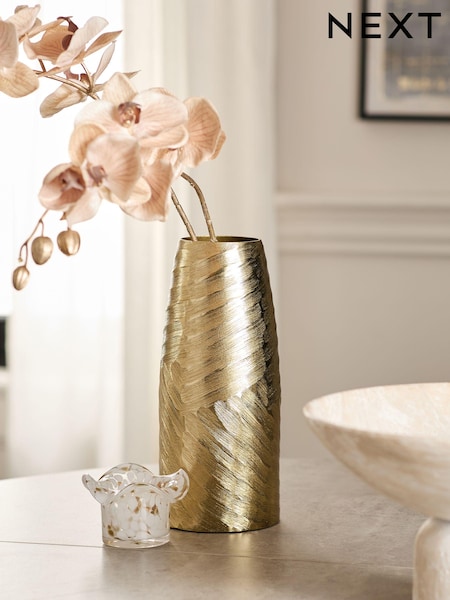 Metal Textured Floor Vase (K75353) | kr530