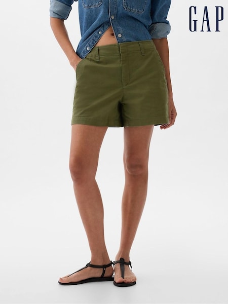 Gap Khaki Green 4" Chino Shorts (K75532) | €20.50