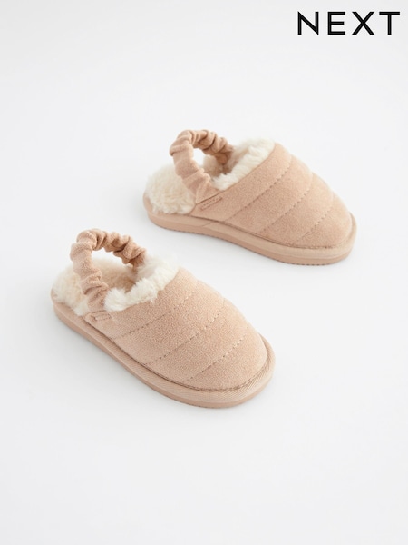 Neutral Quilted Mules Slippers (K75658) | €7 - €8