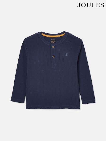 Joules Boys' Arthur Blue Henley Top (K75699) | €19 - €21