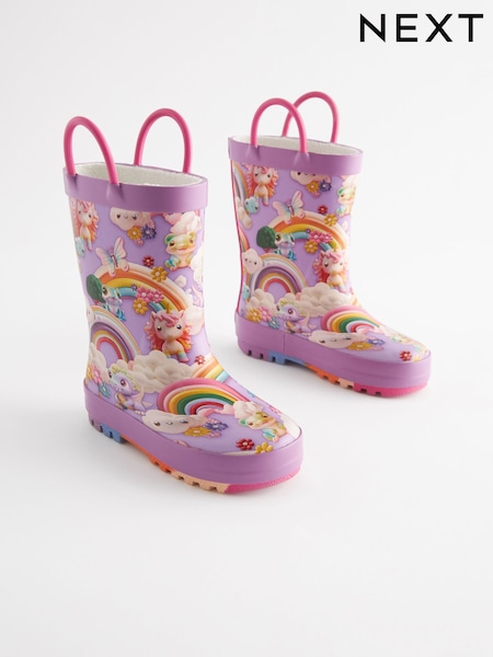 Rainbow Character Handle Wellies (K75721) | €15 - €18