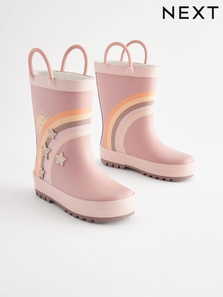 Neutral Rainbow Handle Wellies (K75724) | €20 - €22