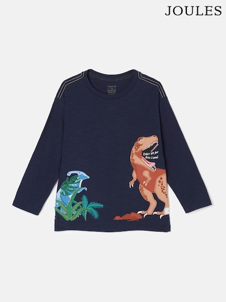 Joules Boys' Jack Navy Blue Artwork Top (K75739) | R$ 160 - R$ 180