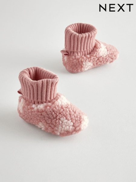 Розовое сердце - Baby Booties (0-18mths) (K75781) | €8