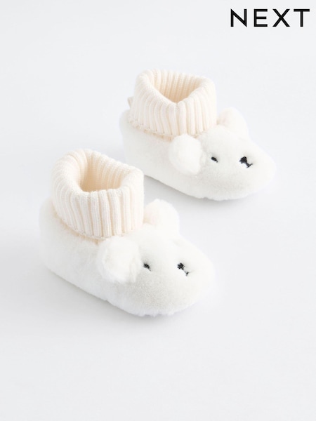 דוב לבן - Baby Bootie Shoes (0-18mths) (K75786) | ‏38‏₪