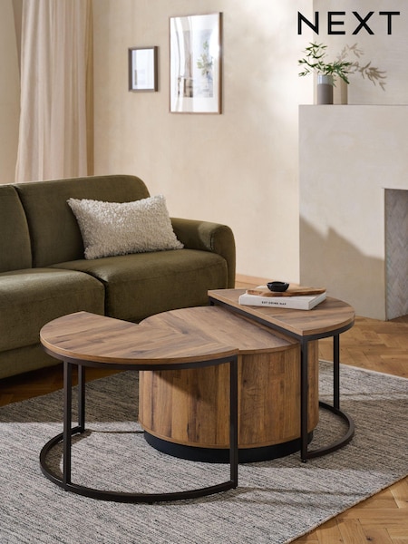 Dark Bronx Nest of 3 Coffee Table (K75818) | €550