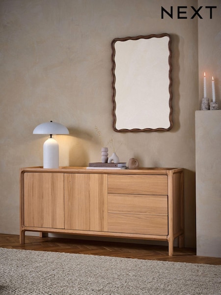 Natural Sutton Oak and Oak Veneer Large Sideboard (K75876) | €1,175