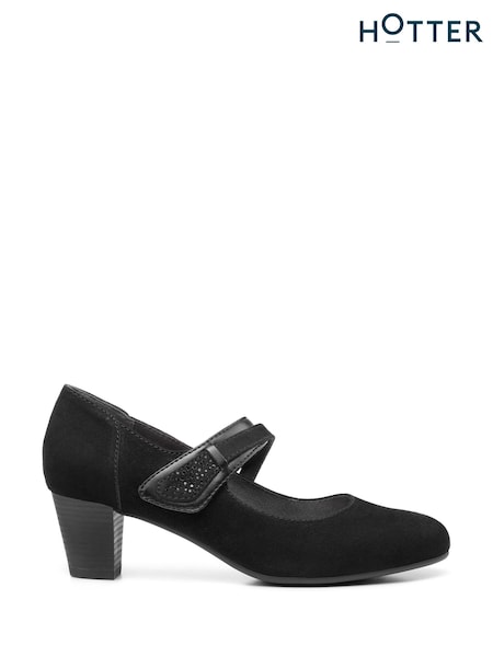 črna - Hotter Samba Touch-Fastening Regular Fit Shoes (K75885) | € 117