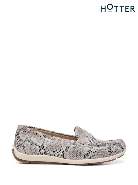 Hotter Snake Print Standard Fit Pier Slip-On Shoes (K75924) | €81