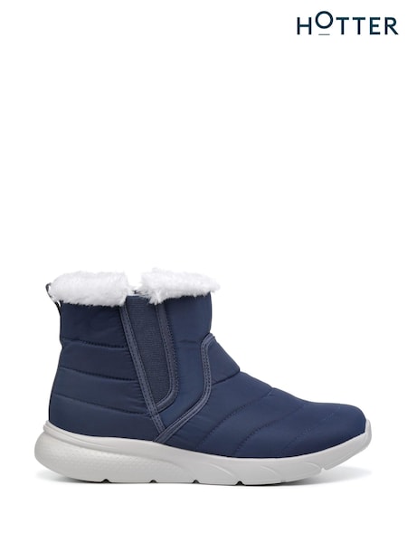 Albastru - Hotter Wander WR Slip-On Croială clasică Pantofi (K75936) | 330 LEI