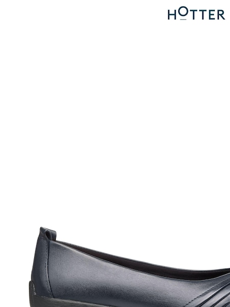 Albastru - Pantofi fără șiret cu croi standard Hotter Phoenix (K75988) | 271 LEI