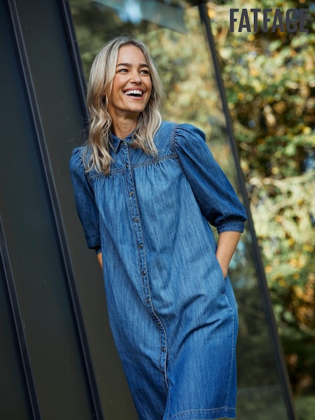 FatFace Clara Denim Dress (K76026) | 232 LEI