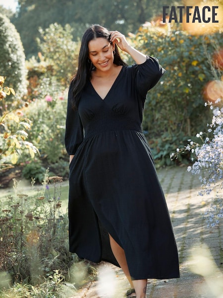 FatFace Black Rene Midi Dress (K76083) | €43.50