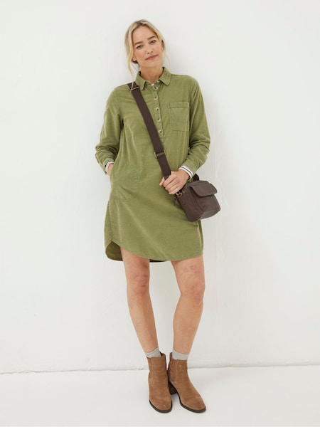FatFace Green Micky Cord Tunic Dress (K76088) | €43.50