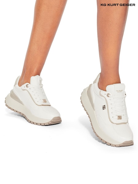 أبيض - KG Kurt Geiger Louisa Trainers (K76139) | ‏35 ر.ع.‏