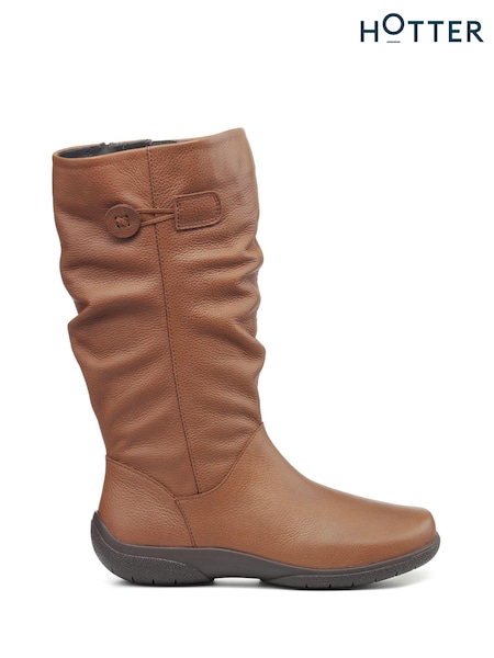 Hotter Derrymore II Zip Fastening X Wide Fit Boots (K76192) | 1,035 LEI