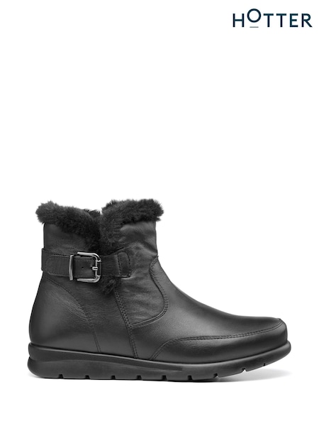 črna - Hotter Millom II Zip Fastening Regular Fit Boots (K76206) | € 86