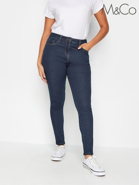 M&Co Blue Dark Mid Wash Skinny Jeans (K76317) | €38