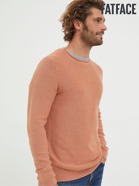 FatFace Orange Washed Crew Jumper (K76361) | €31