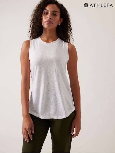 Athleta White Breezy Tank (K76386) | €31