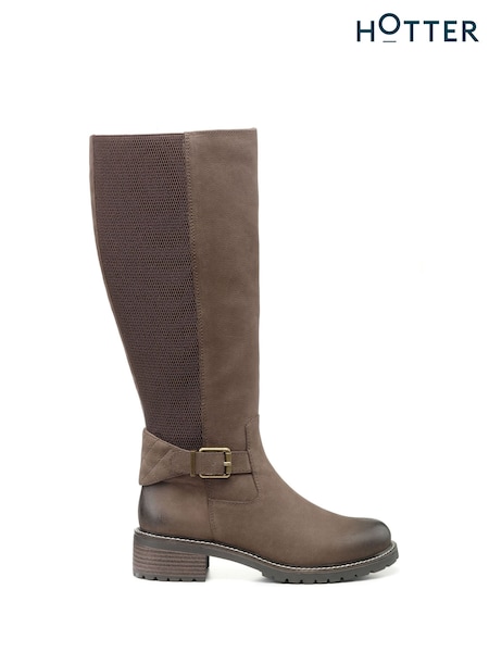 Hotter Briley Zip Fastening Regular Fit Boots (K76535) | 777 LEI