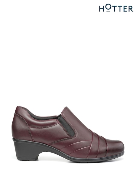 Hotter Red Beatrix Slip-On Regular Fit Shoes (K76549) | €56
