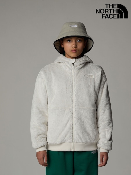 The North Face White Girls Osito Full Zip Hoodie (K76676) | 173 QAR