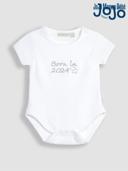 JoJo Maman Bébé Born in 2024 Embroidered Bodysuit (K76922) | 19 €