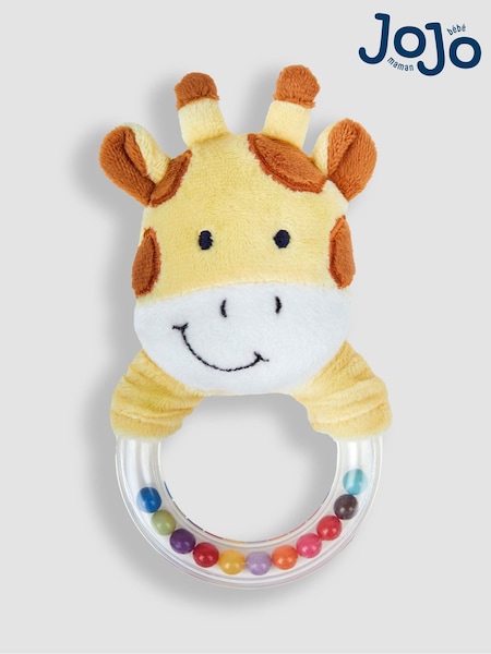 JoJo Maman Bébé Giraffe Bead Ring Rattle (K76977) | €11.50