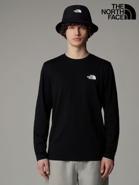 The North Face Black Mens Long Sleeve Simple Dome T-Shirt (K77136) | €42