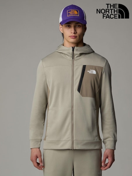 Gri - The North Face Mountain Athletic Fleece cu fermoar complet pentru bărbați (K77141) | 375 LEI