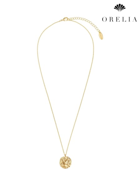 Orelia London Gold Plated Zodiac Medallion Necklace (K77246) | €21