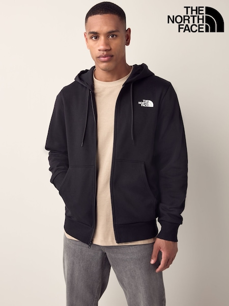 Noir - The North Face Simple Dome Full Zip Hoodie (K77446) | € 82