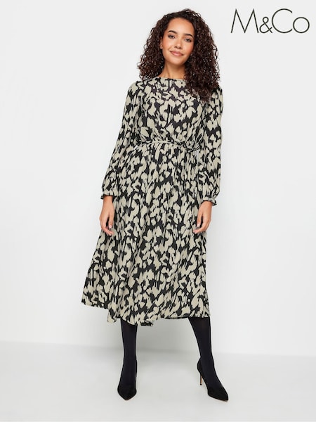Черный - M&Co Long Sleeve Smock Dress (K77569) | €13