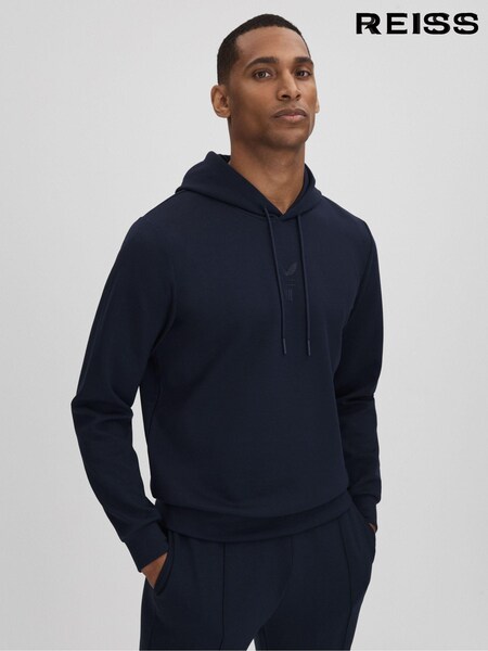 Reiss Chase Castore Jersey Drawstring Hoodie (K77593) | €202