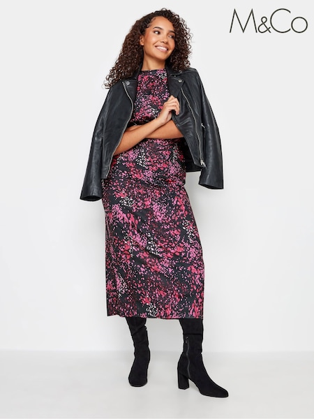 M&Co Petite Gathered Waist Dress (K77768) | 118 LEI