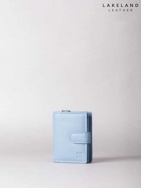 Sky Blå - Lakeland Leather Small Leather Tab Purse (K77775) | kr530
